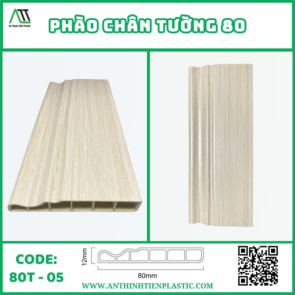 phào chân tường trắng