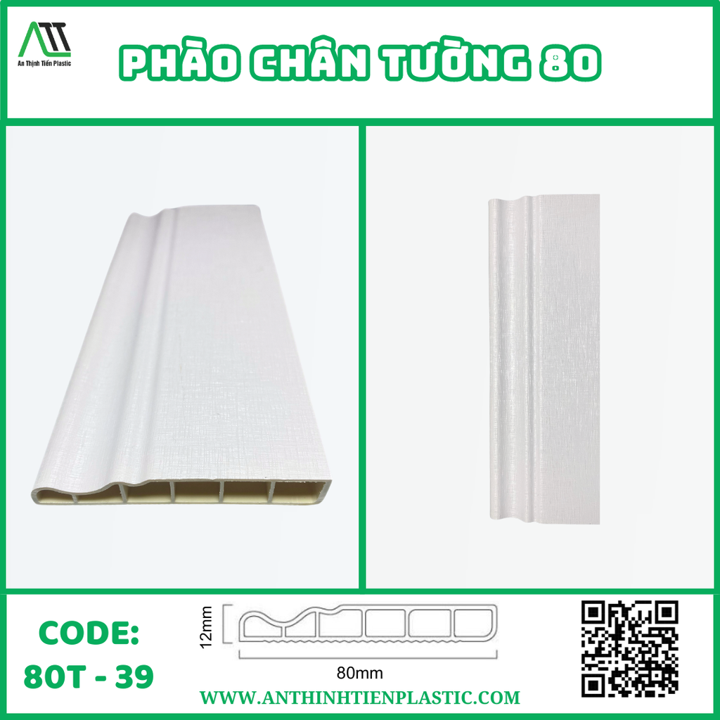 phào chân tường trắng