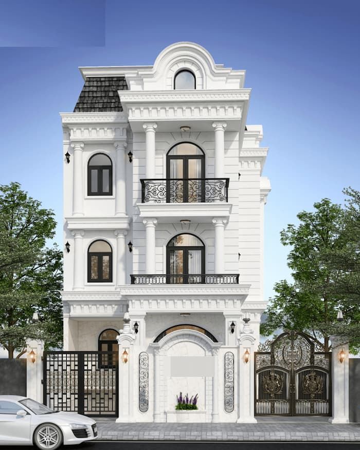 Mẫu phào chỉ mặt tiền đẹp