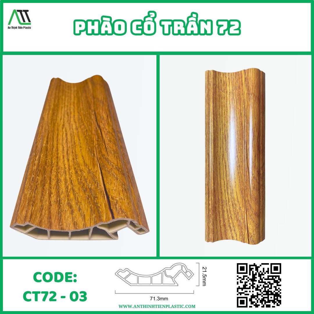 phào chỉ nhựa giả gỗ
