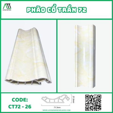 Phào cổ trần 72 (CT72-26) Điểm Nhấn Mạnh Mẽ
