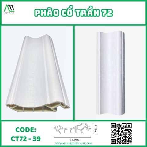 Phào cổ trần 72 (CT72-39) Màu Sắc Nhẹ Nhàng Đơn Giản