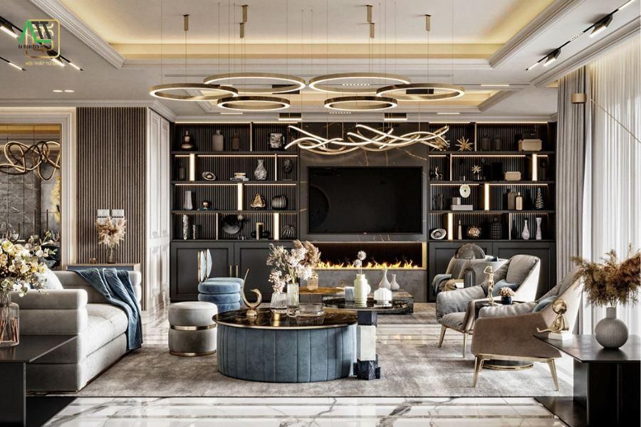 phong cách nội thất hiện đại luxury