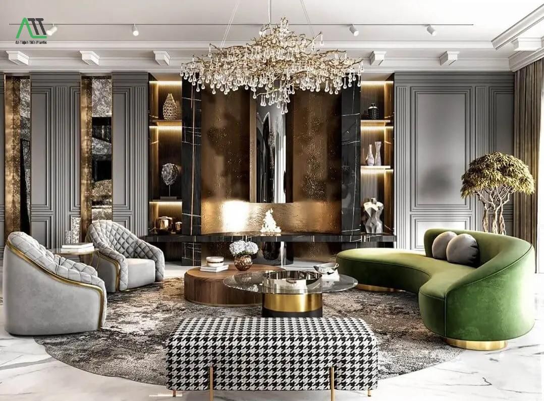 phong cách nội thất hiện đại luxury