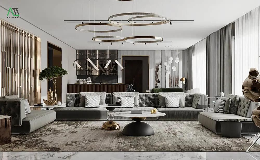 phong cách nội thất hiện đại luxury