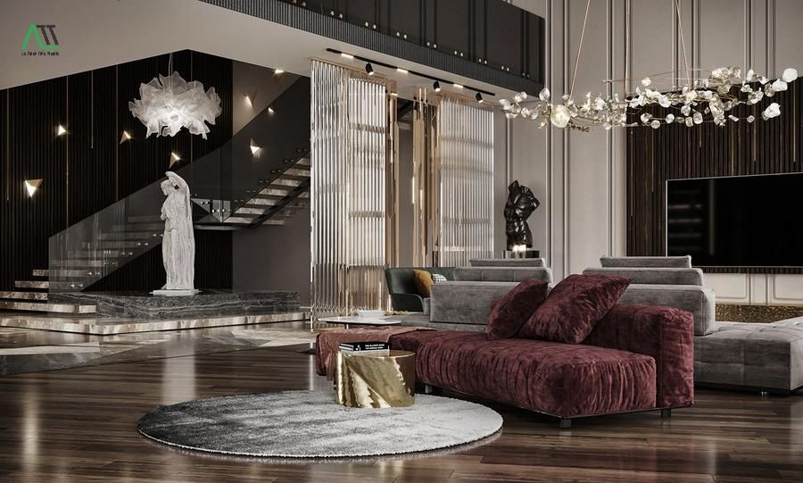phong cách nội thất hiện đại luxury