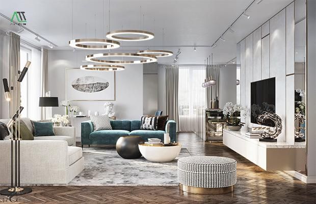 phong cách nội thất hiện đại luxury