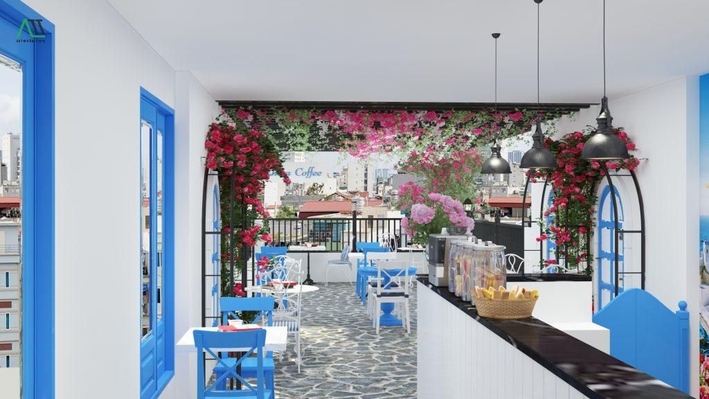 phong cách nội thất santorini
