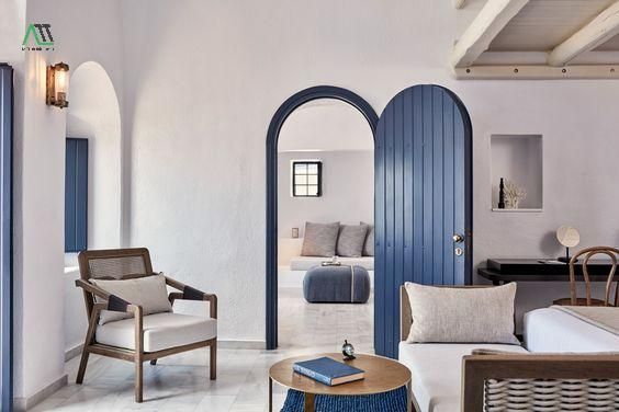 phong cách nội thất santorini