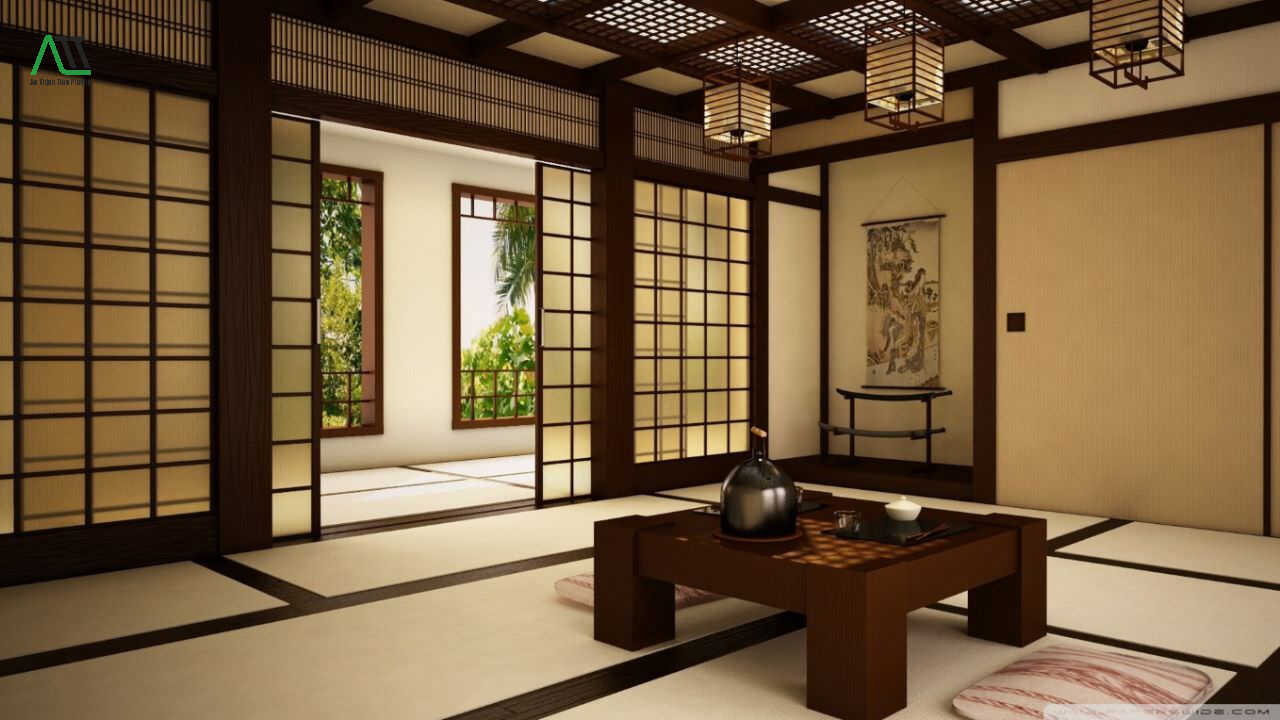 phòng khách kiểu nhật