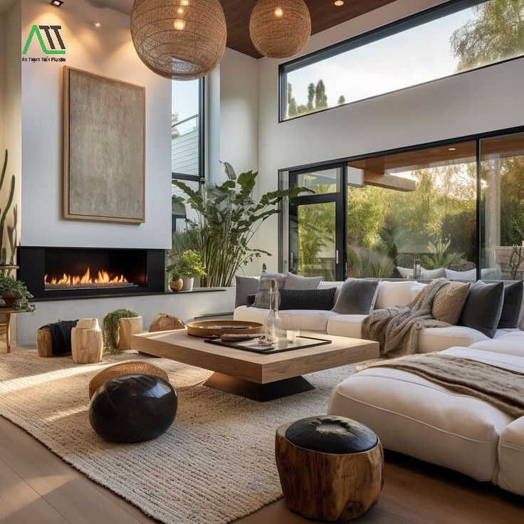 phòng khách kiểu nhật