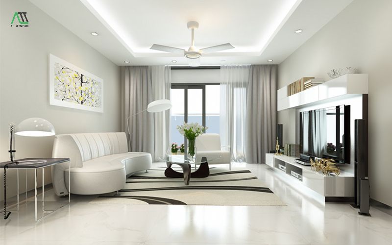 sàn gỗ sơn tường nhà màu gì