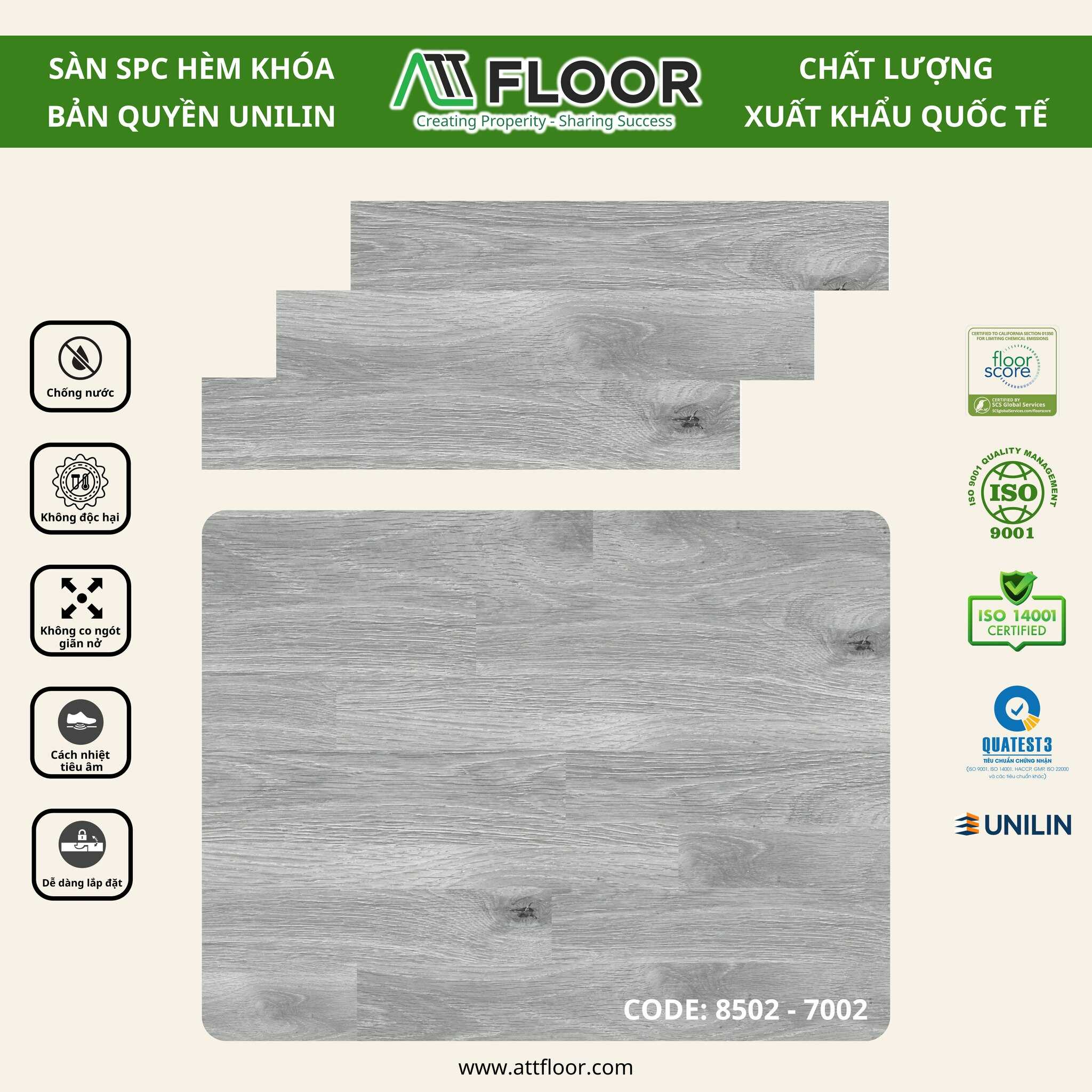 sàn hèm khóa Unilin ATT 