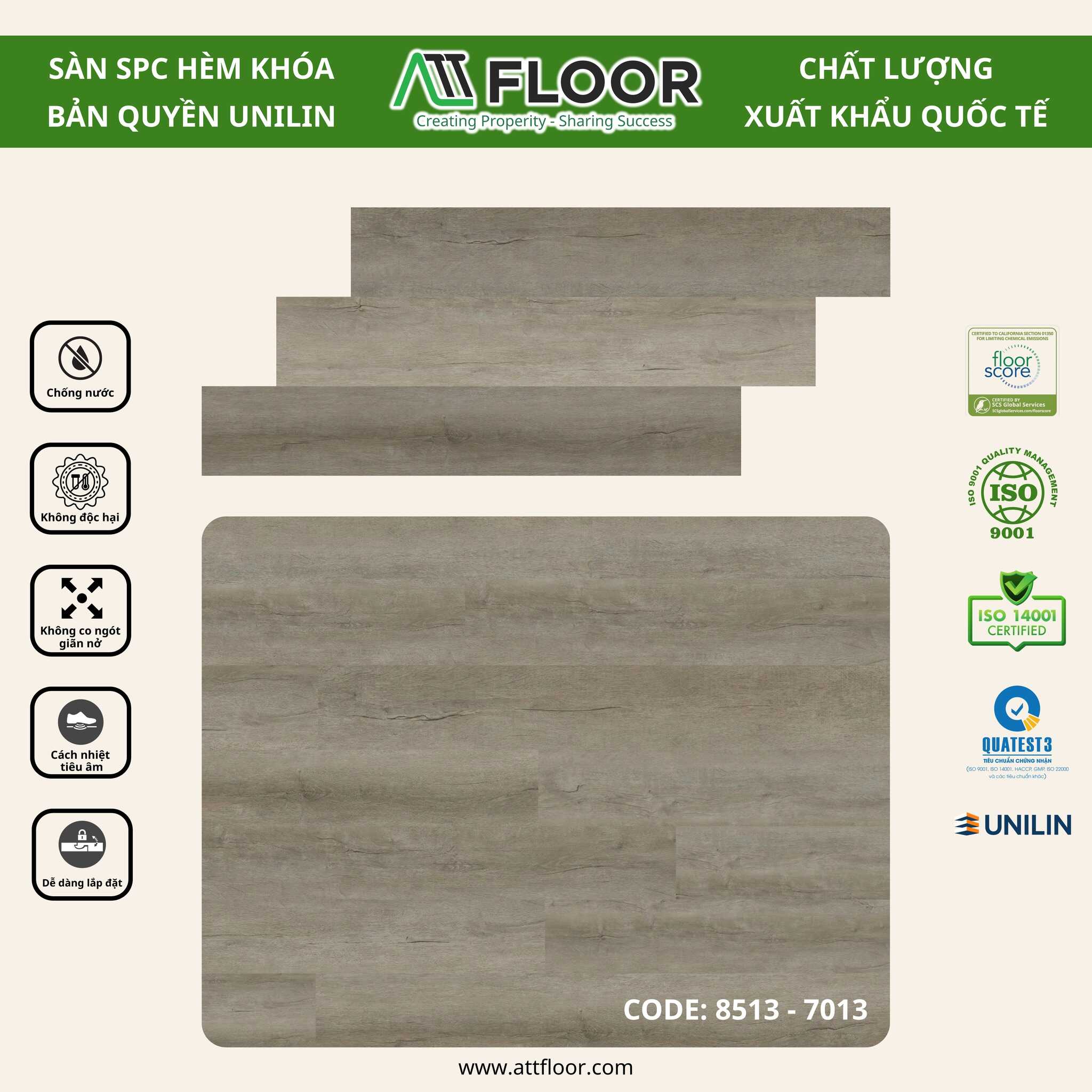 sàn hèm khóa Unilin ATT 