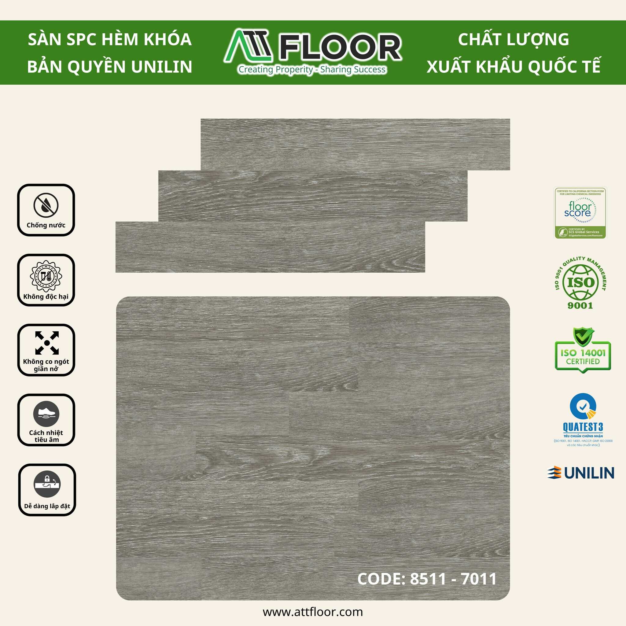 sàn hèm khóa Unilin ATT 