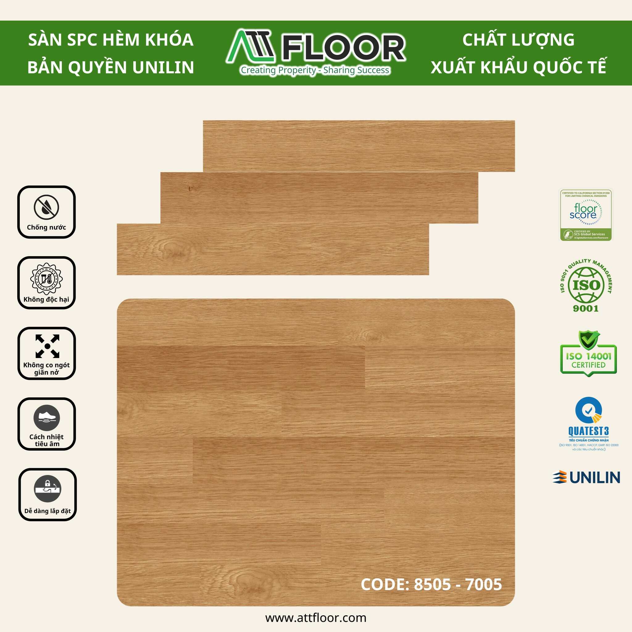 sàn hèm khóa Unilin ATT 