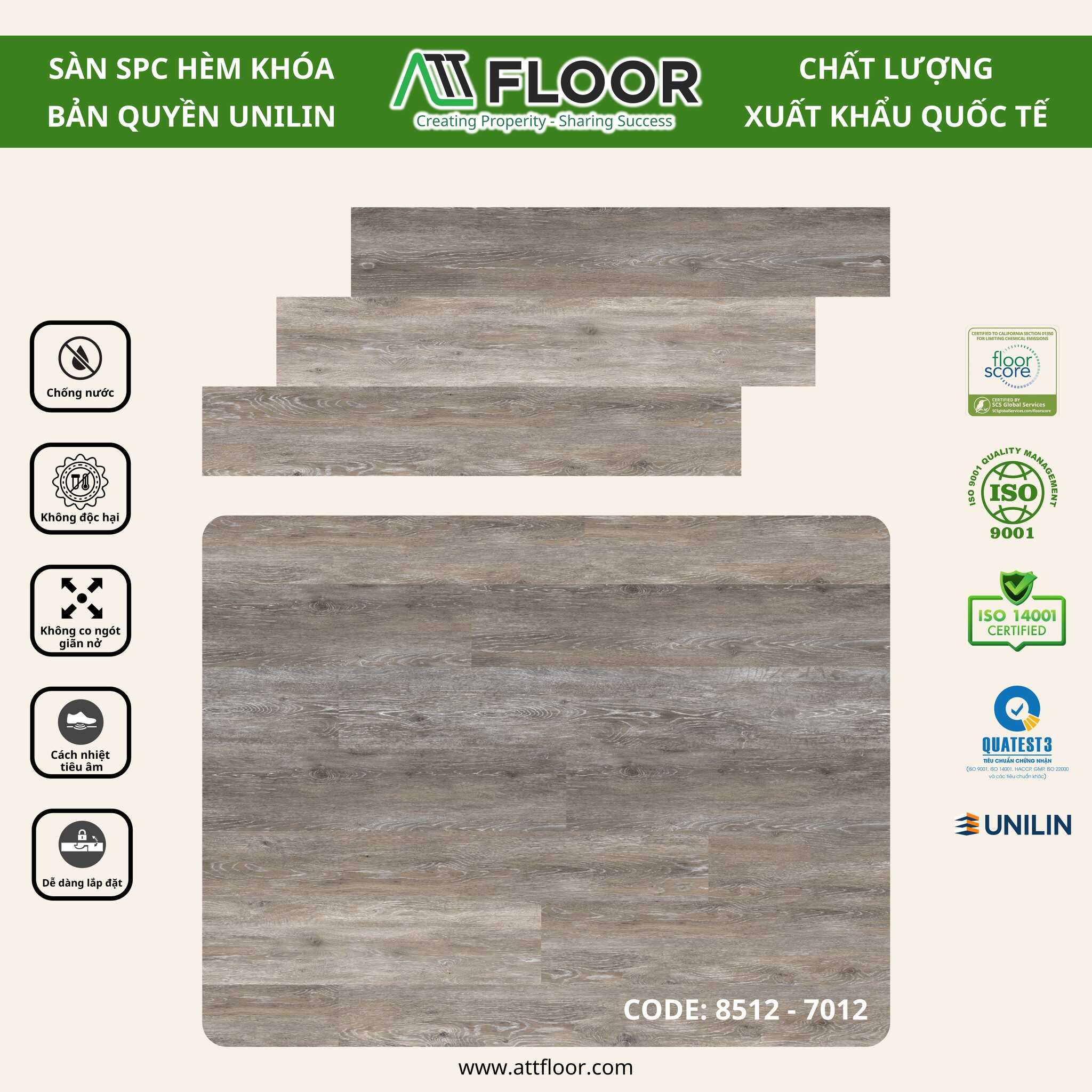 sàn hèm khóa Unilin ATT 