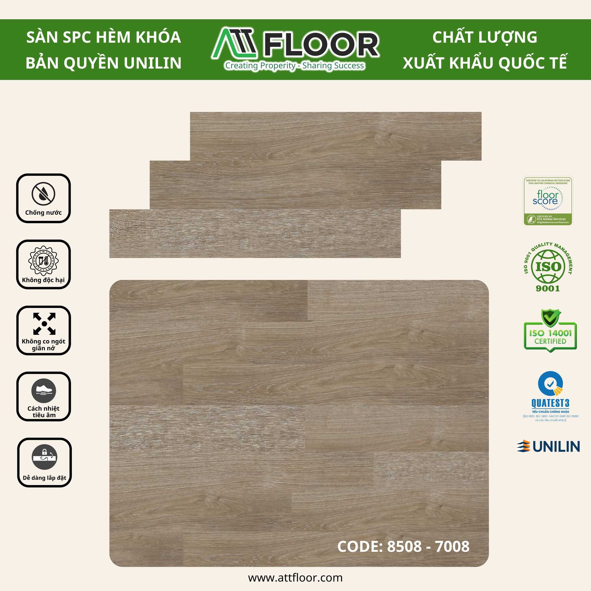 sàn hèm khóa Unilin ATT 