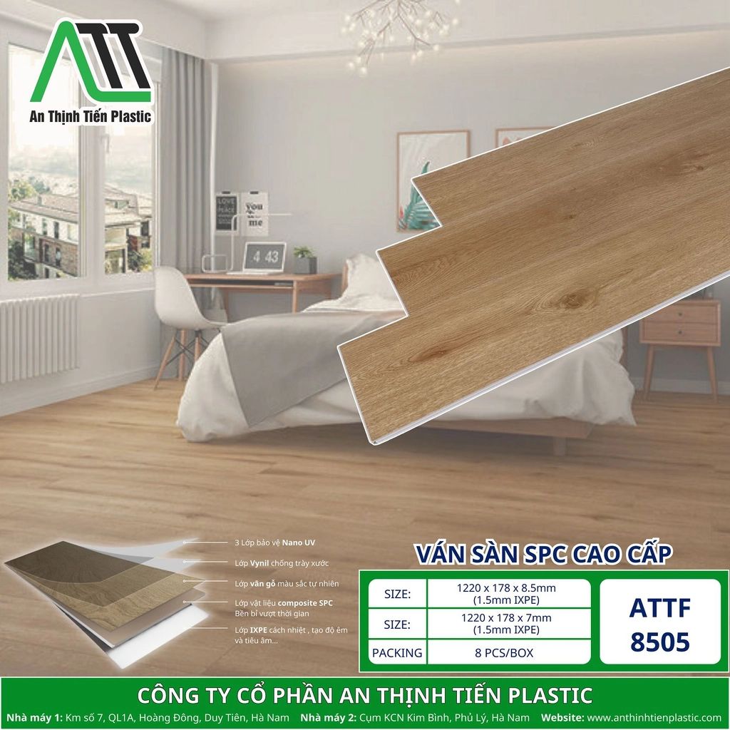 sàn nhựa hèm khóa spc
