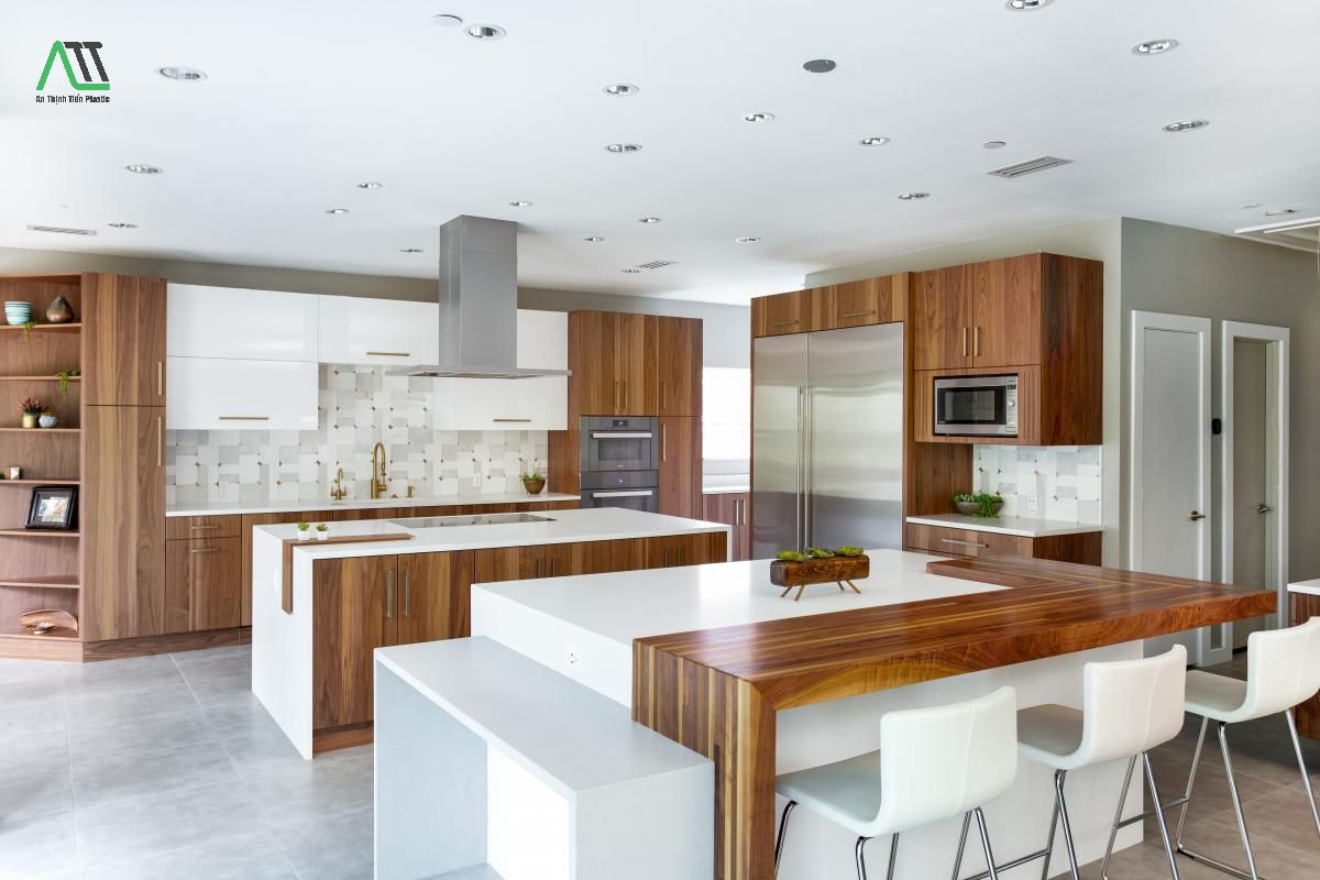 tấm PVC vân gỗ ốp tường