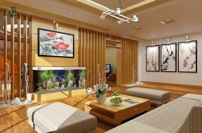 thanh lam nhựa trang trí phòng khách