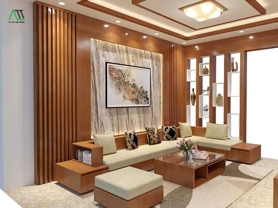 thi công tấm gỗ nhựa ốp tường