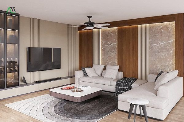 thi công tấm gỗ nhựa ốp tường
