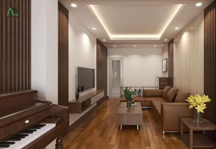 thi công tấm ốp giả gỗ