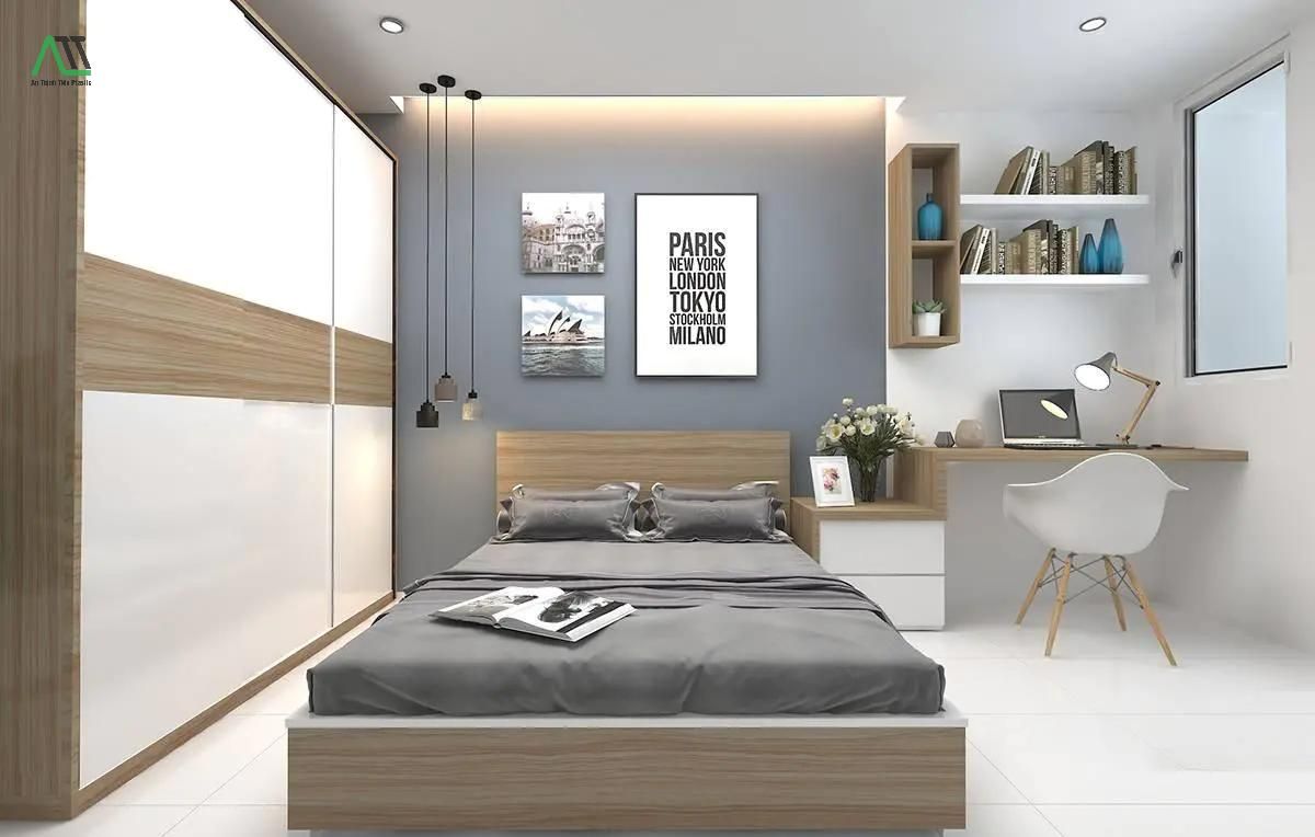 thiết kế phòng ngủ đẹp cho nam