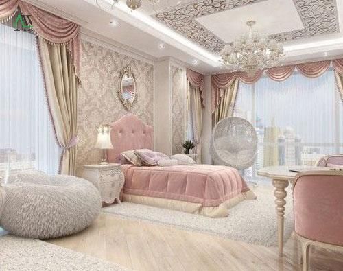 thiết kế phòng ngủ đẹp cho nữ