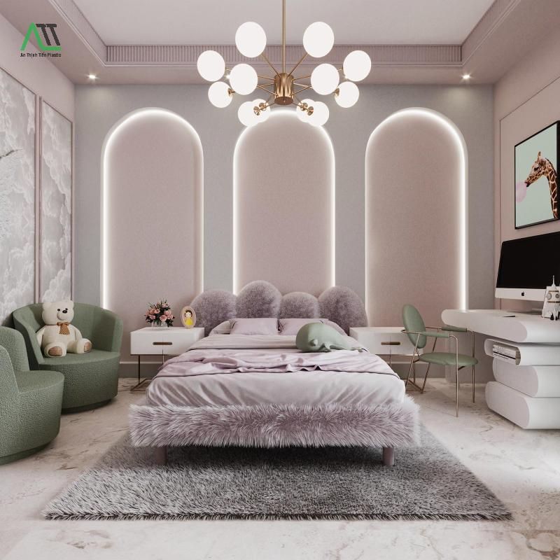 thiết kế phòng ngủ đẹp cho nữ