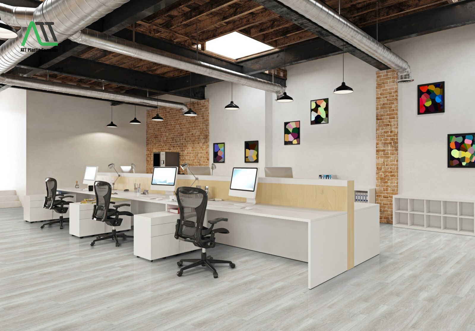 thiết kế văn phòng không gian mở