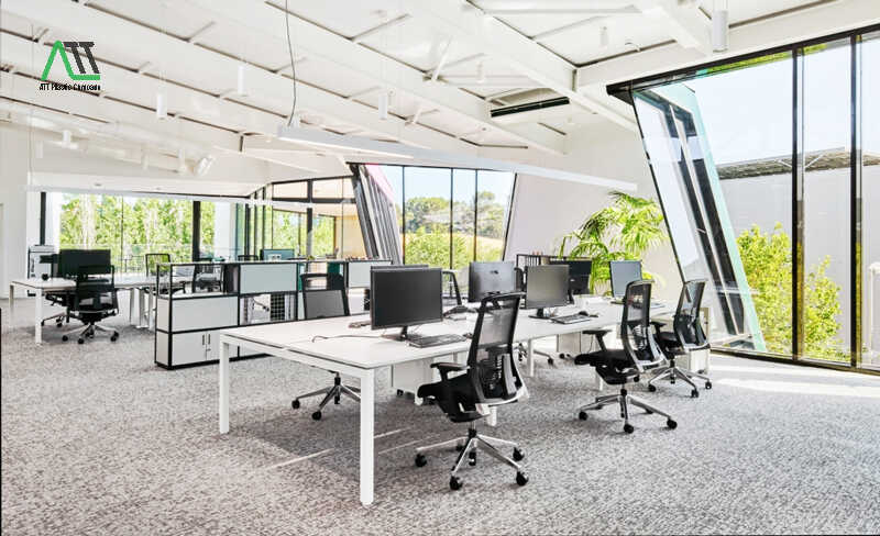 thiết kế văn phòng không gian mở