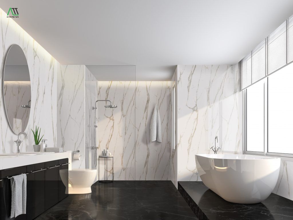 ứng dụng tấm pvc vân đá