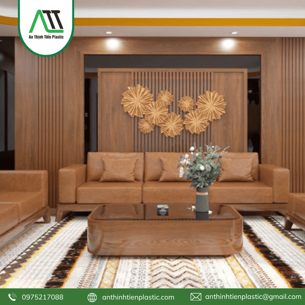 vách ốp tường phòng khách