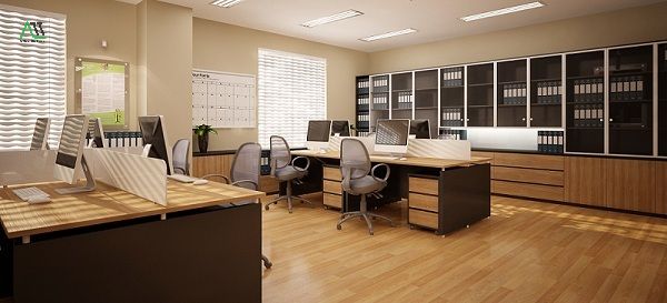 vật liệu lát sàn văn phòng