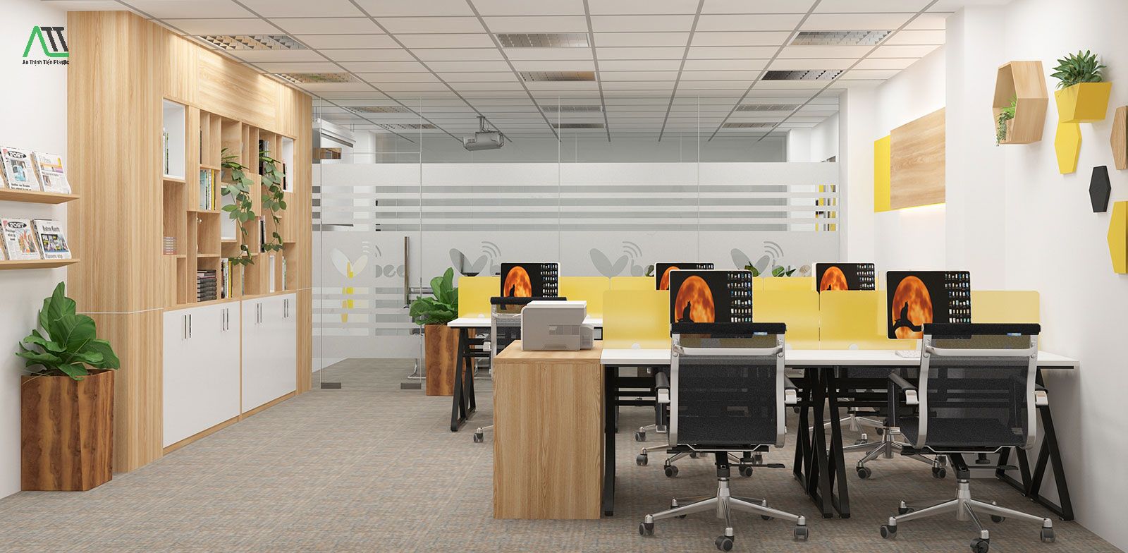 vật liệu lát sàn văn phòng