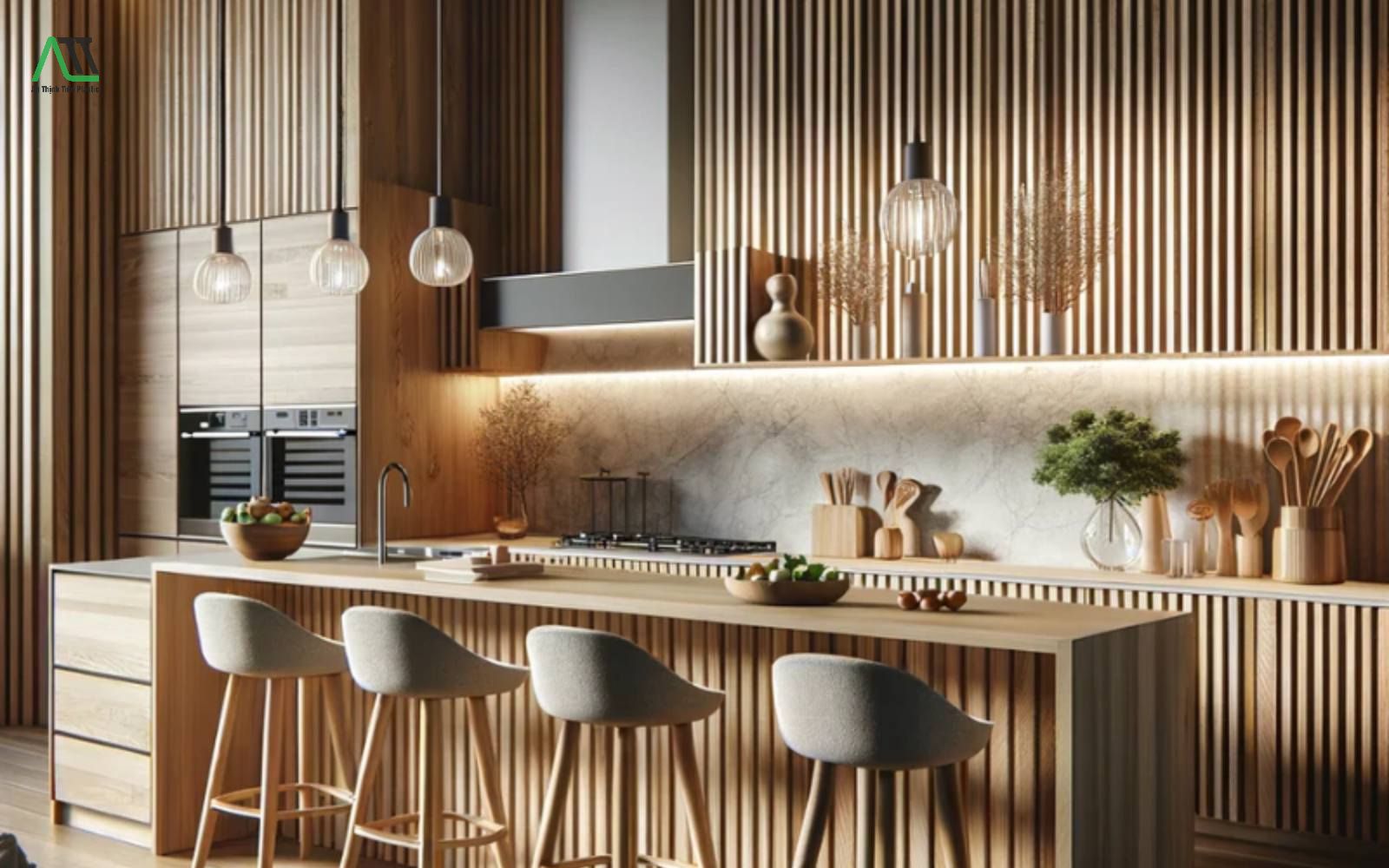 vật liệu ốp tường nhà bếp
