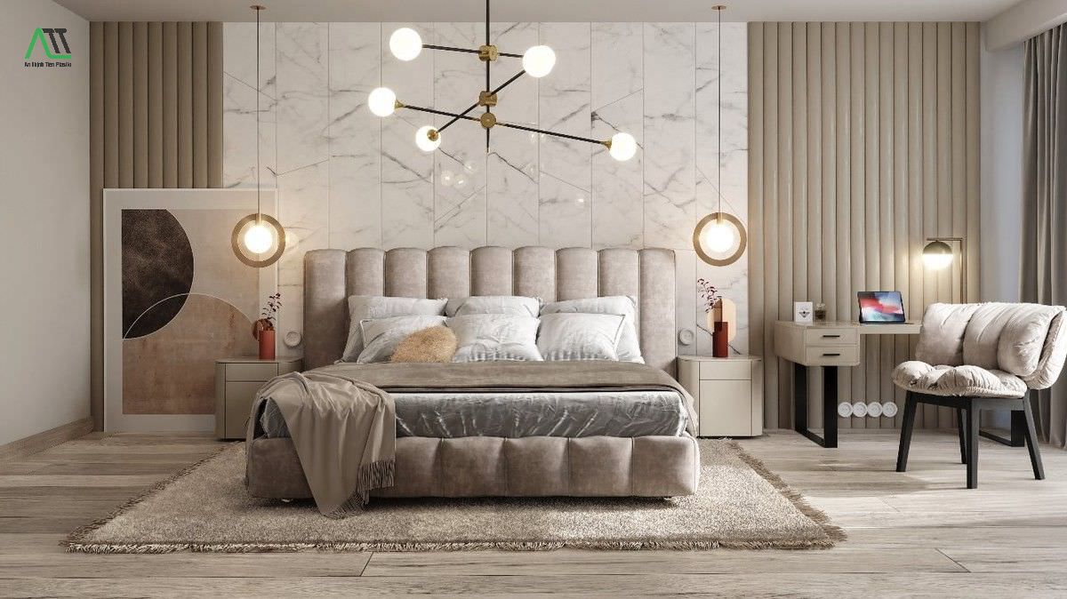 vật liệu ốp tường phòng khách