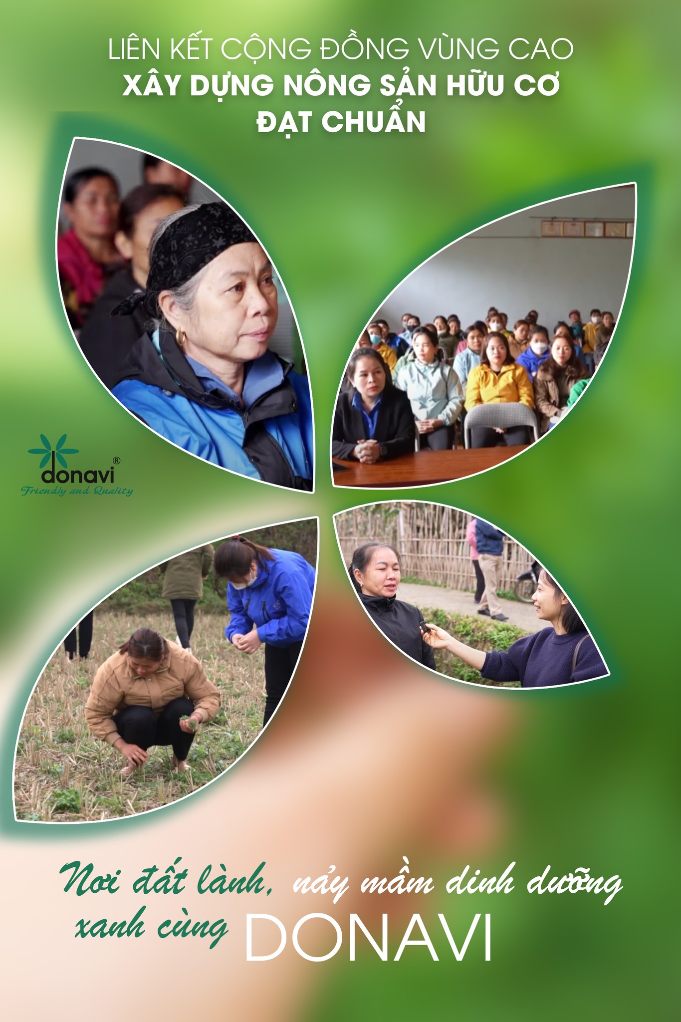 LIÊN KẾT CỘNG ĐỒNG VÙNG CAO x XÂY DỰNG NÔNG SẢN HỮU CƠ ĐẠT CHUẨN