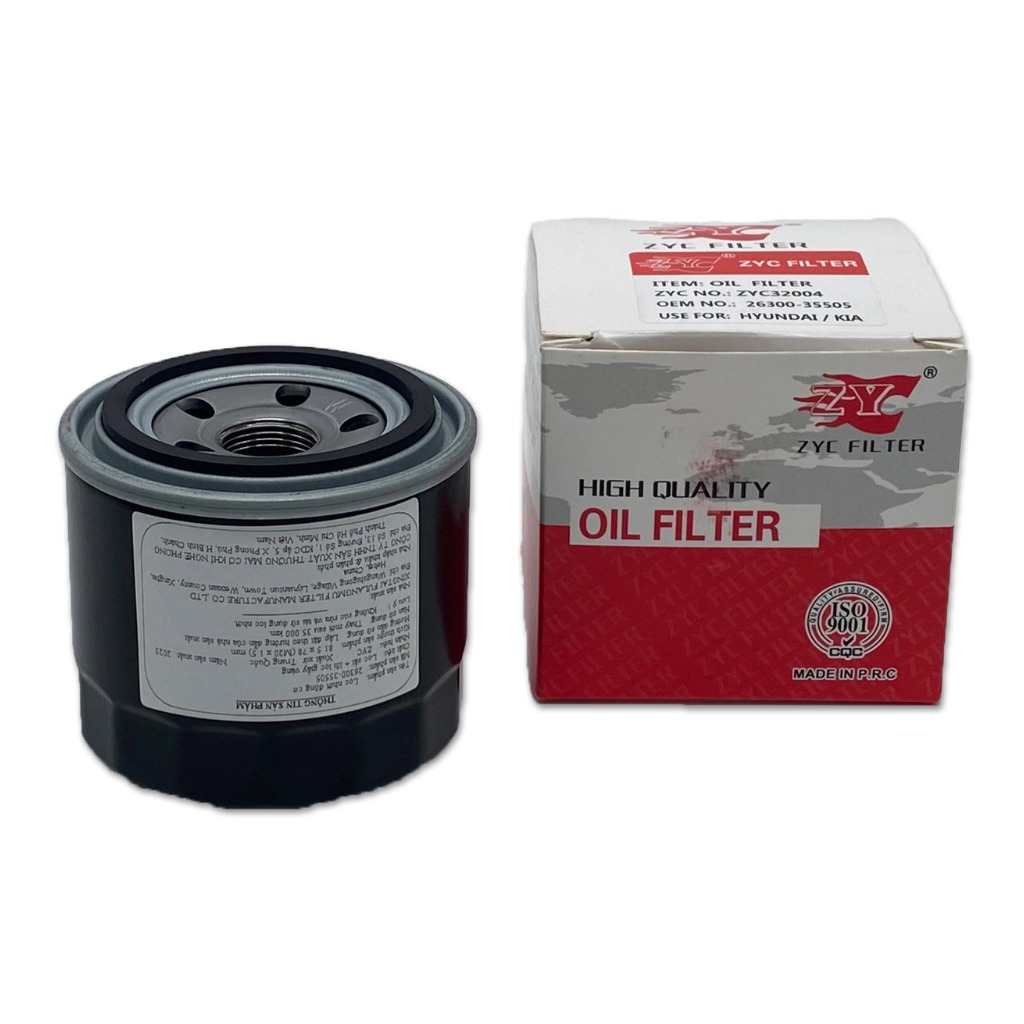 Lọc nhớt HYUNDAI Elantra, Kona, SantaFe, Creta, Stargazers, Accent 2024, Tucson, Avante - KIA New K3, Cerato, K5, Seltos, Sorento, Optima (Mã: 26300-35505)