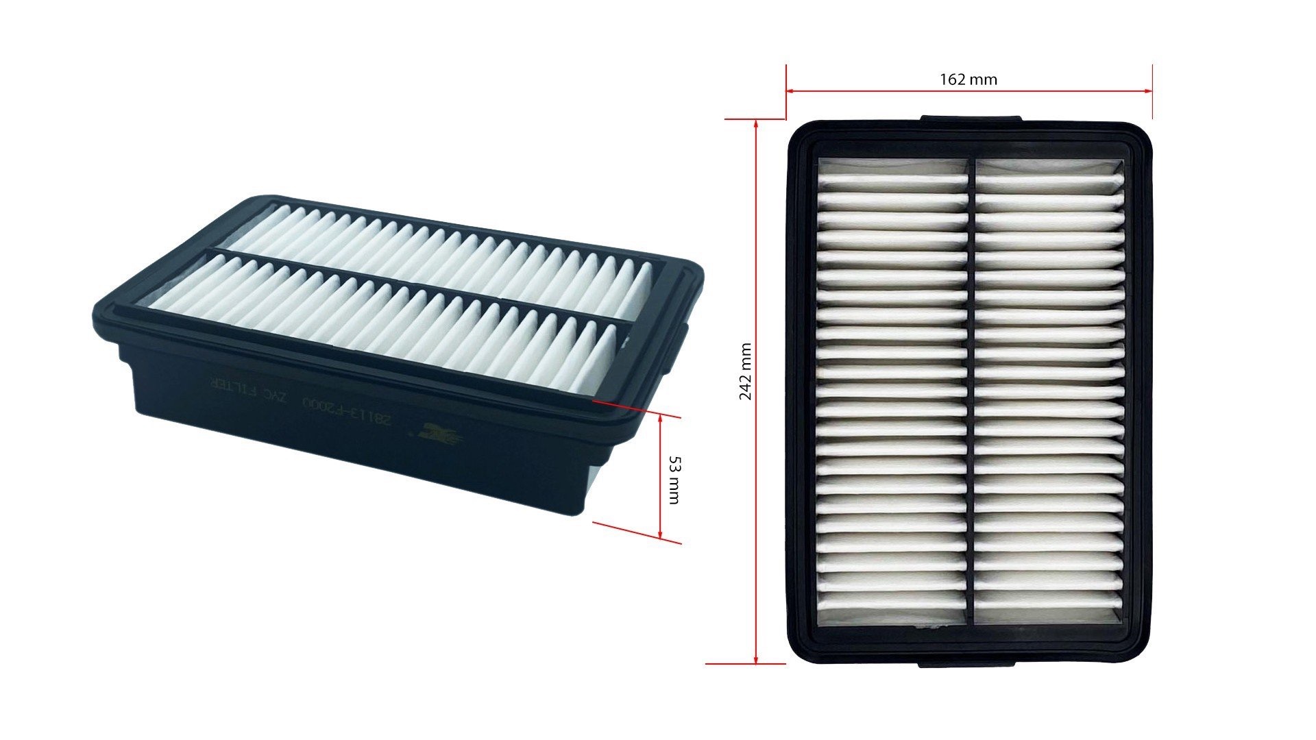 Lọc gió động cơ KIA Cerato 2019~, New K3 - HYUNDAI Kona, Elantra ~2021 (Mã: 28113-F2000)