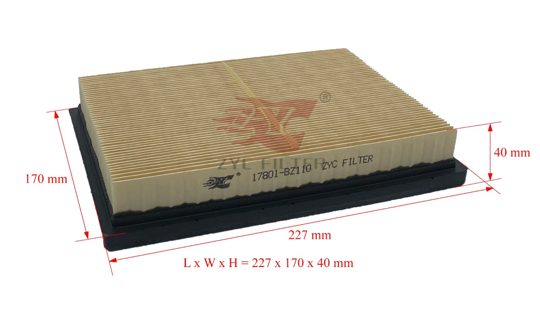 Lọc gió động cơ TOYOTA Veloz, Raize, Avanza đời 2022~ (Mã: 17801-BZ110)