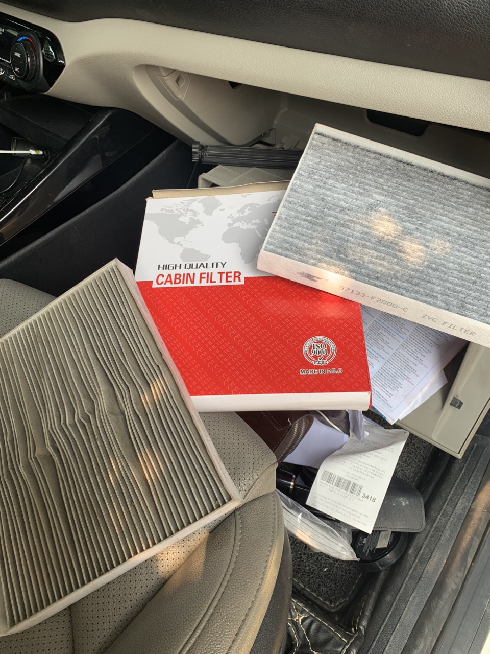 Lọc điều hòa than hoạt tính Cerato 2019~, New K3, Seltos, Elantra, Stargazer, Creta 2021~ (Mã: 97133-F2000-C)