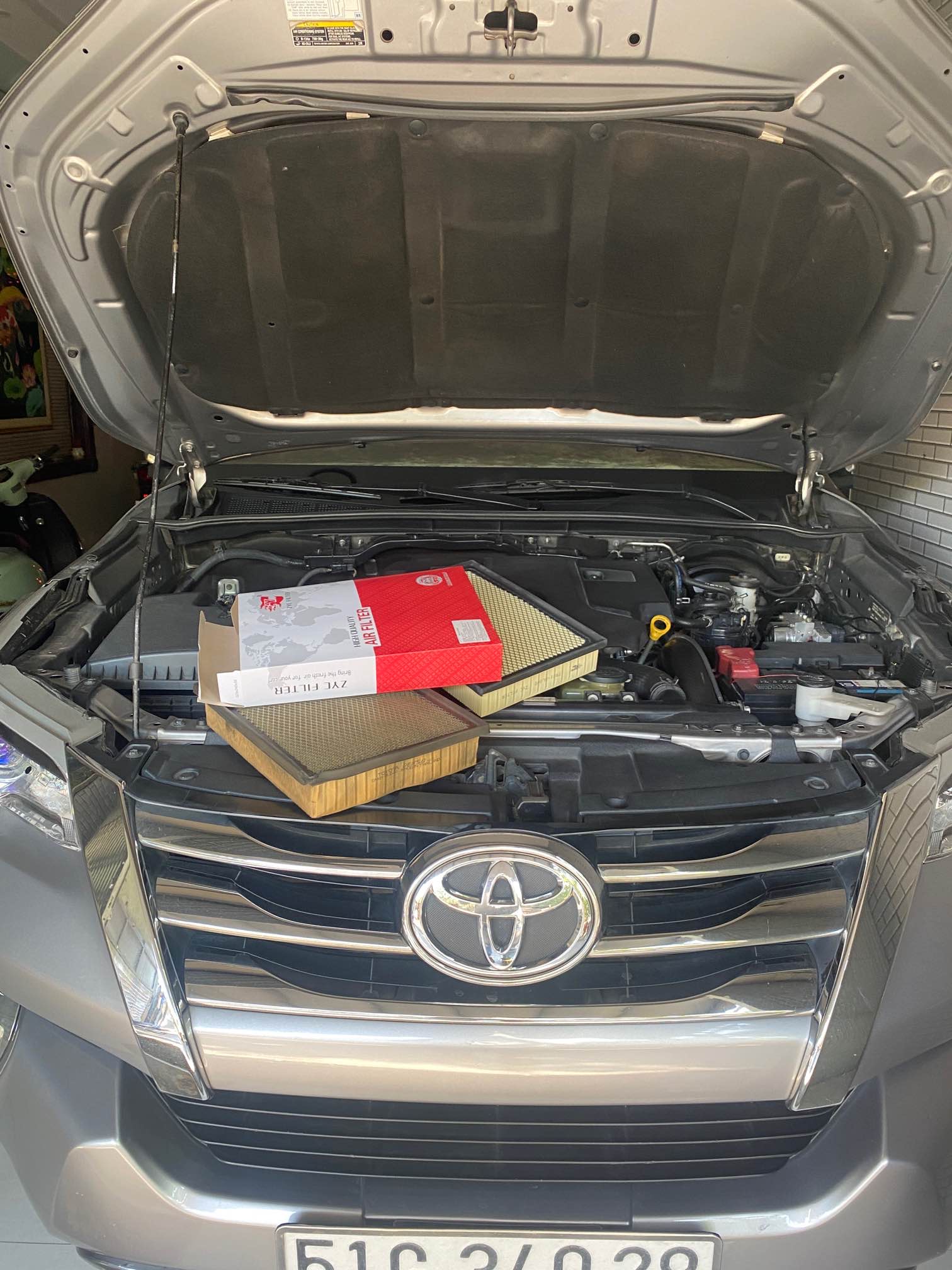 Lọc gió động cơ TOYOTA Fortuner, innova, Hilux đời 2017~ (Mã: 17801-0L040)