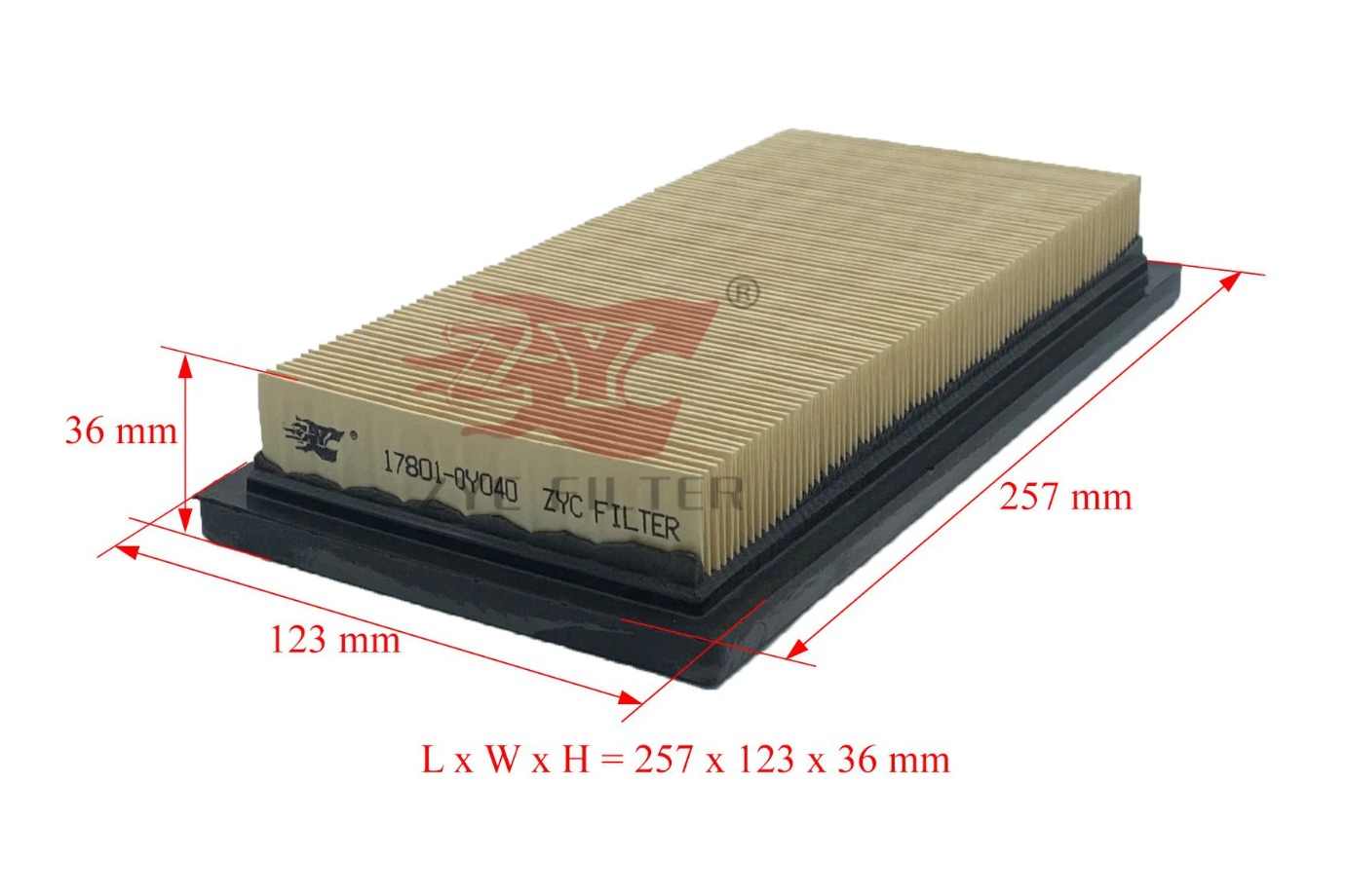 Lọc gió động cơ TOYOTA Vios, Yaris, Rush, Avanza2018 - MITSUBISHI Attrage, Mirage (Mã: 17801-0Y040)