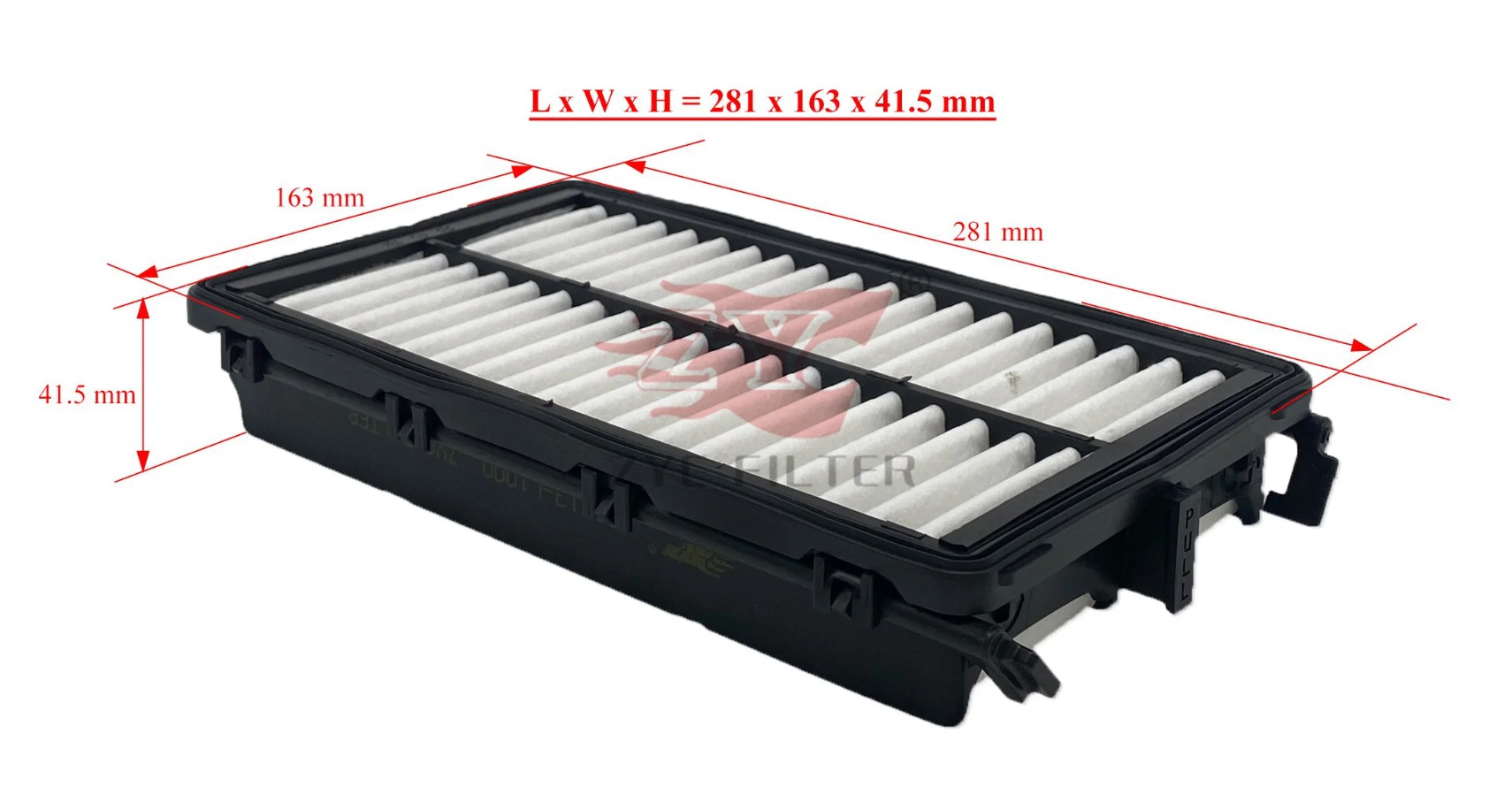 Lọc gió động cơ KIA Carnival, K5, Sorento, Sportage - HYUNDAI Tucson, Santafe đời 2022~ (Mã: 28113-L1000)