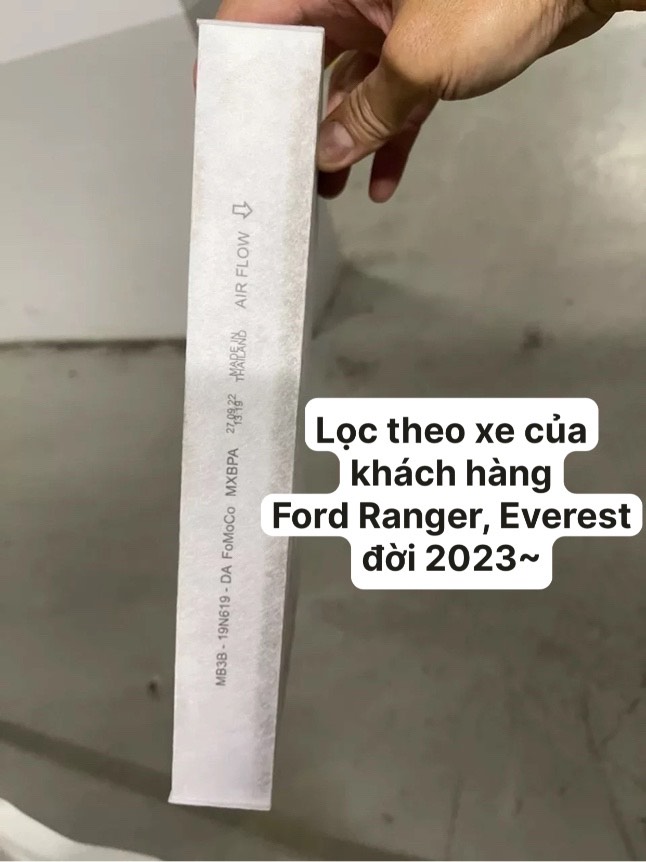 Lọc điều hòa than hoạt tính FORD Ranger, Everest, đời 2023~ (Mã: MB3B-19N619-DA-C)