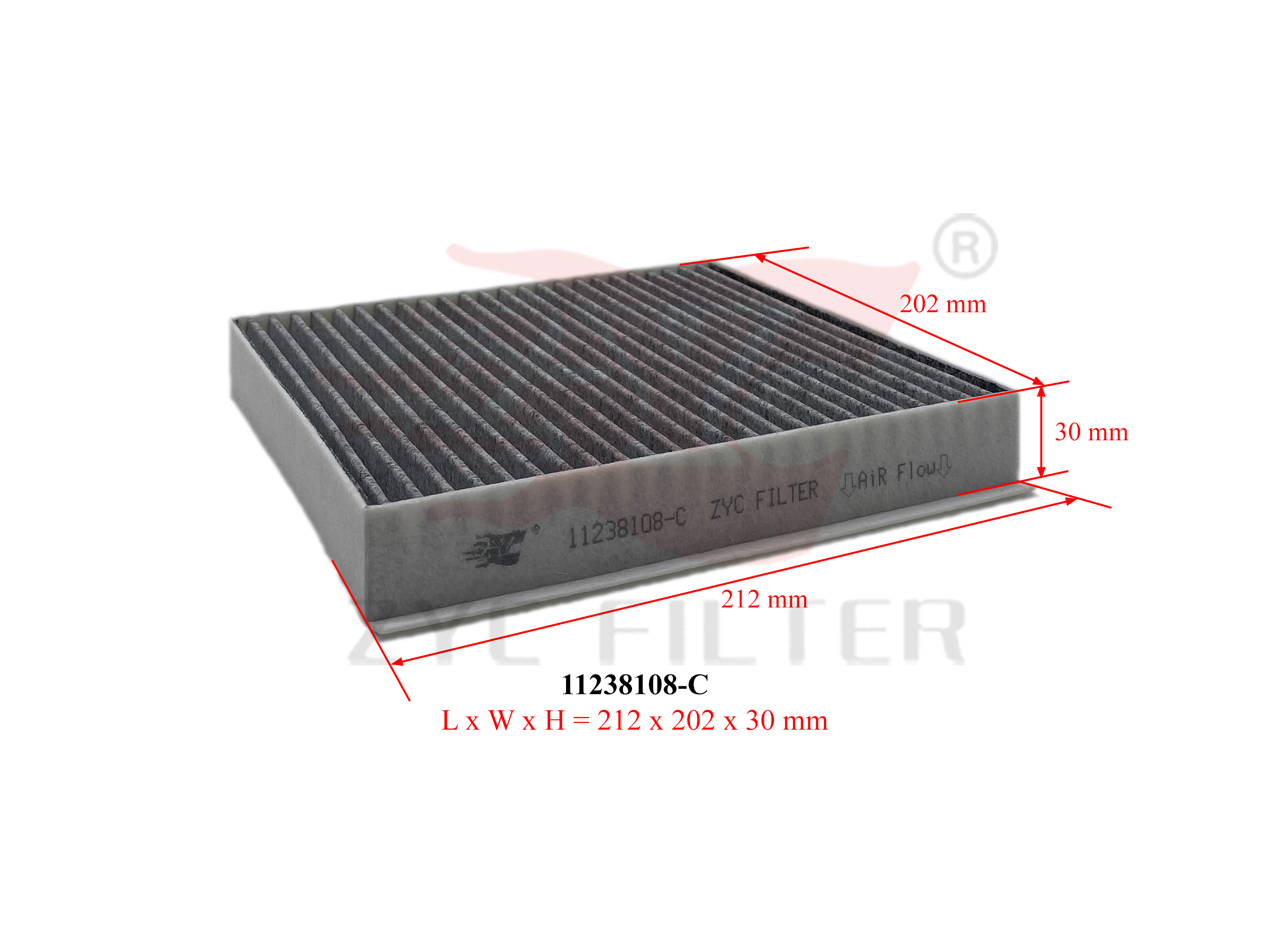 Lọc điều hòa than hoạt tính MG 5 1.5L đời 2020~ (Mã: 11238108-C)