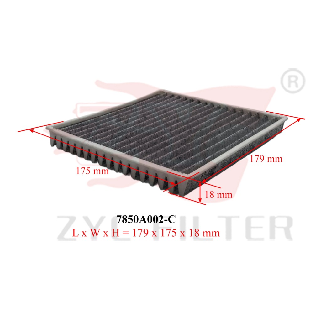 Lọc điều hòa than hoạt tính MITSUBISHI Xpander, Attrage, XForce, Mirage - Hyundai i10 2023~ (Mã: 7850A002-C)